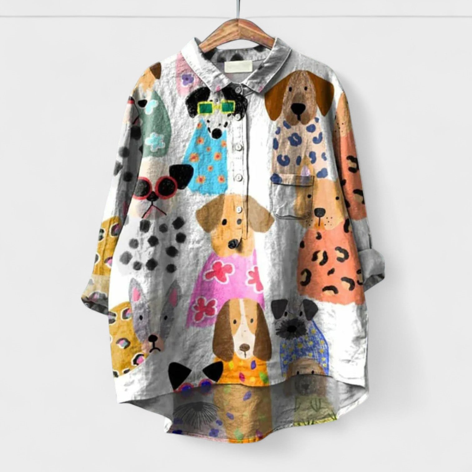 Desenli Bayan Gömlek