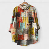 Desenli Bayan Gömlek