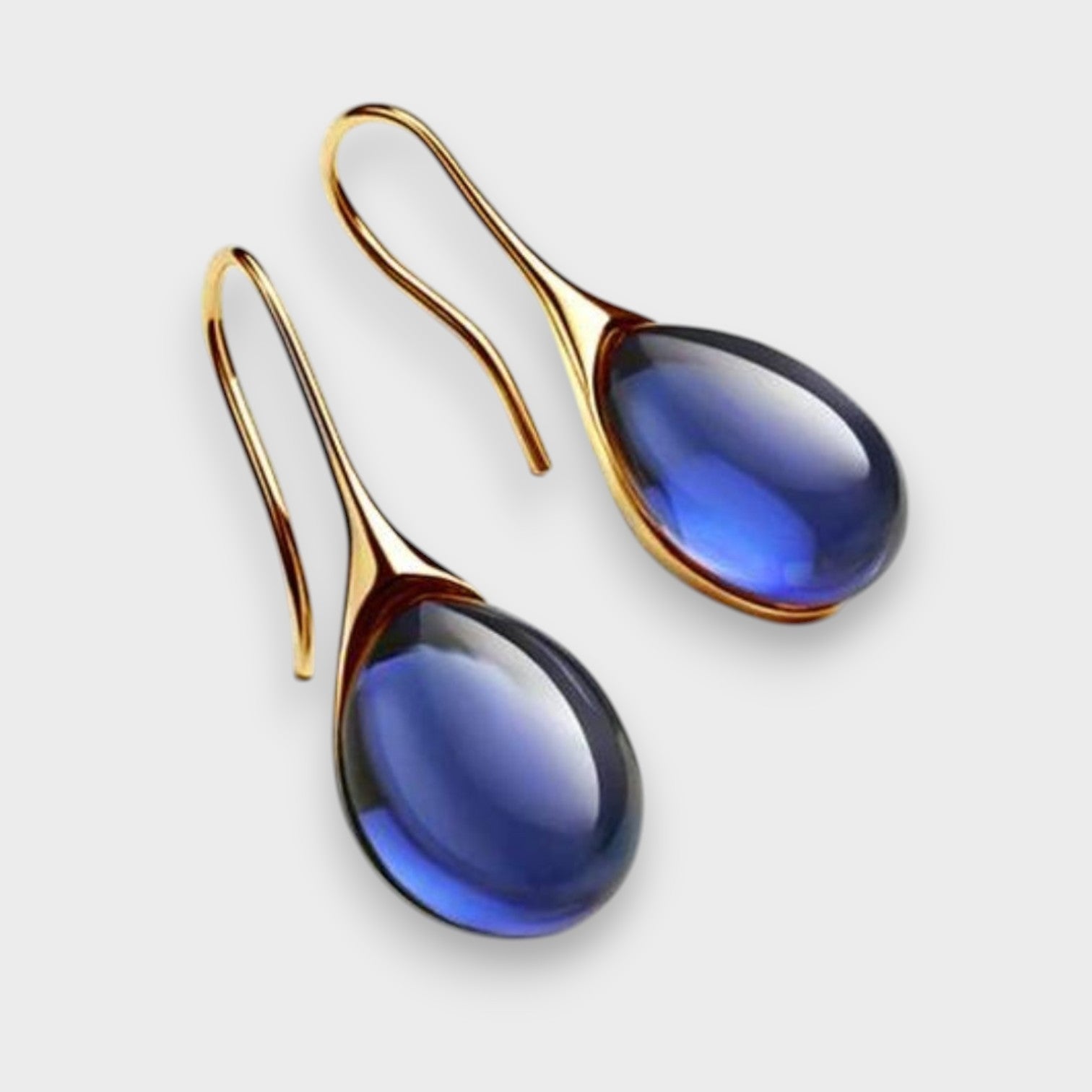 Nina | Altın ve Gümüş Renkli Kristal Sallantılı Küpe