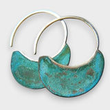 Maja | Eskitme Görünümlü Vintage Turkuaz Küpe