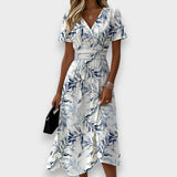 Tülin | Bahçe Esintisi Midi Elbise