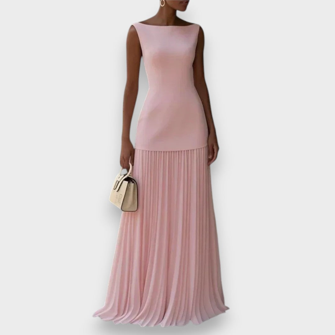 Zeynep Su | Kolsuz Pileli Uzun Elbise