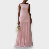 Zeynep Su | Kolsuz Pileli Uzun Elbise