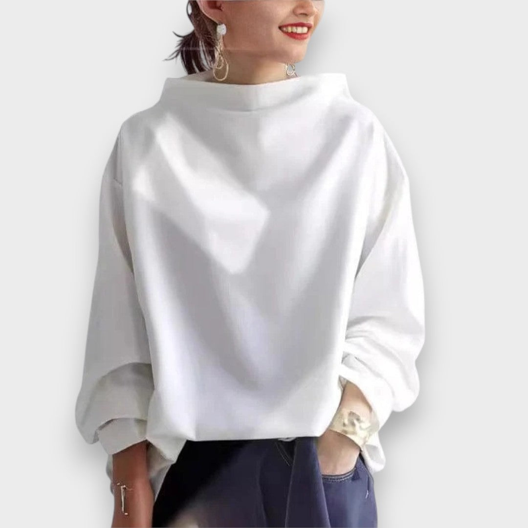 Oya | Yüksek Yaka Yumuşak Triko Üst