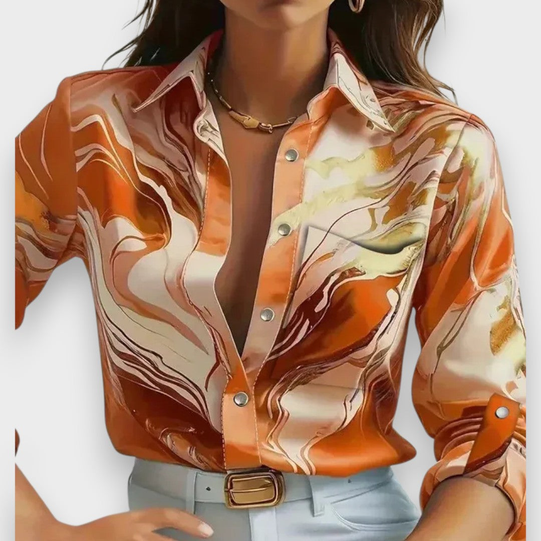 Ahenk | Saten Akışlı Gömlek