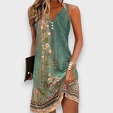 Aynaz | Kadın Kolsuz Rahat Mini Elbise