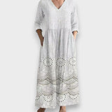 Zerrin™ | Vintage Çiçekli Maxi Elbise