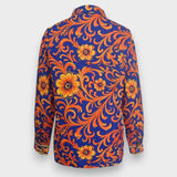 Enzar | Uzun Kollu Düğmeli Çiçek Desenli Gömlek