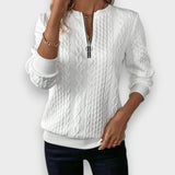 Aydanur | Kadın fermuarlı örgü kazak