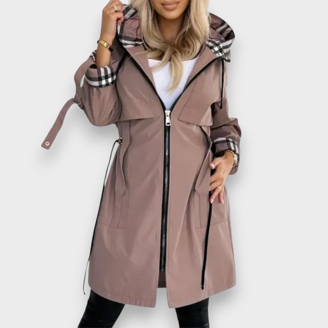 Dilaşub | Önü Fermuarlı Kadın Mantosu