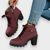 Almina | Günlük Topuklu Bilekte Botlar