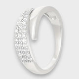 Atahan | Işıltılı taşlı zarif altın yüzük