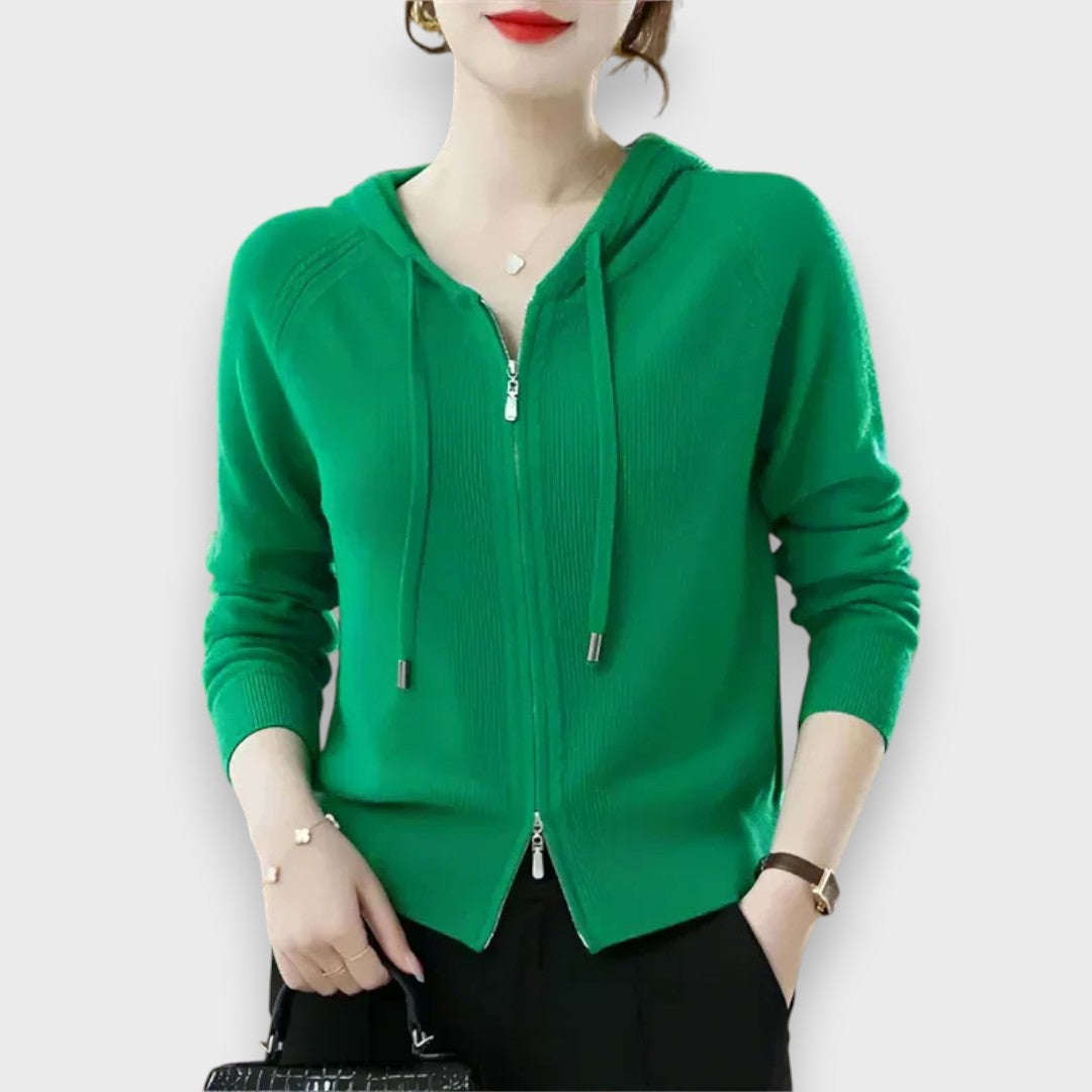 Jeyan | Loft Örgü Kapüşonlu Kazak