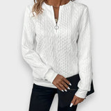 Aydanur | Kadın fermuarlı örgü kazak