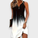 Aynaz | Kadın Kolsuz Rahat Mini Elbise