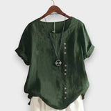 Afet | Klassiek Dames T-shirt met Ronde Hals