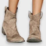 Aysel | Deriden yapılmış süet çizmeler