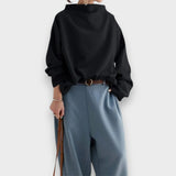 Oya | Yüksek Yaka Yumuşak Triko Üst