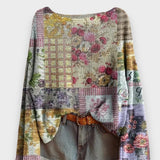 Alevnur | Sonbahar Kış Kadın Vintage Triko – Rahat ve Şık Kazak