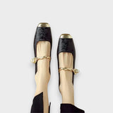 Yegane™| Mestelle Deri Mary Jane Ayakkabılar