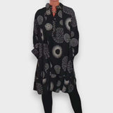 Ayvaz | Günlük Geometrik Desenli Elbise