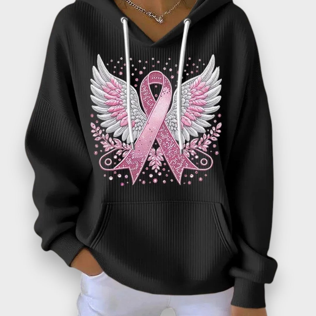 Adalet | Meme kanseri kurdelesiyle süveter