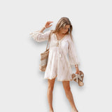 Asude Nur | Batik Desenli Kısa Elbise