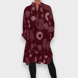 Ayvaz | Günlük Geometrik Desenli Elbise