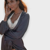 Asmin | Midi Saten Elbise