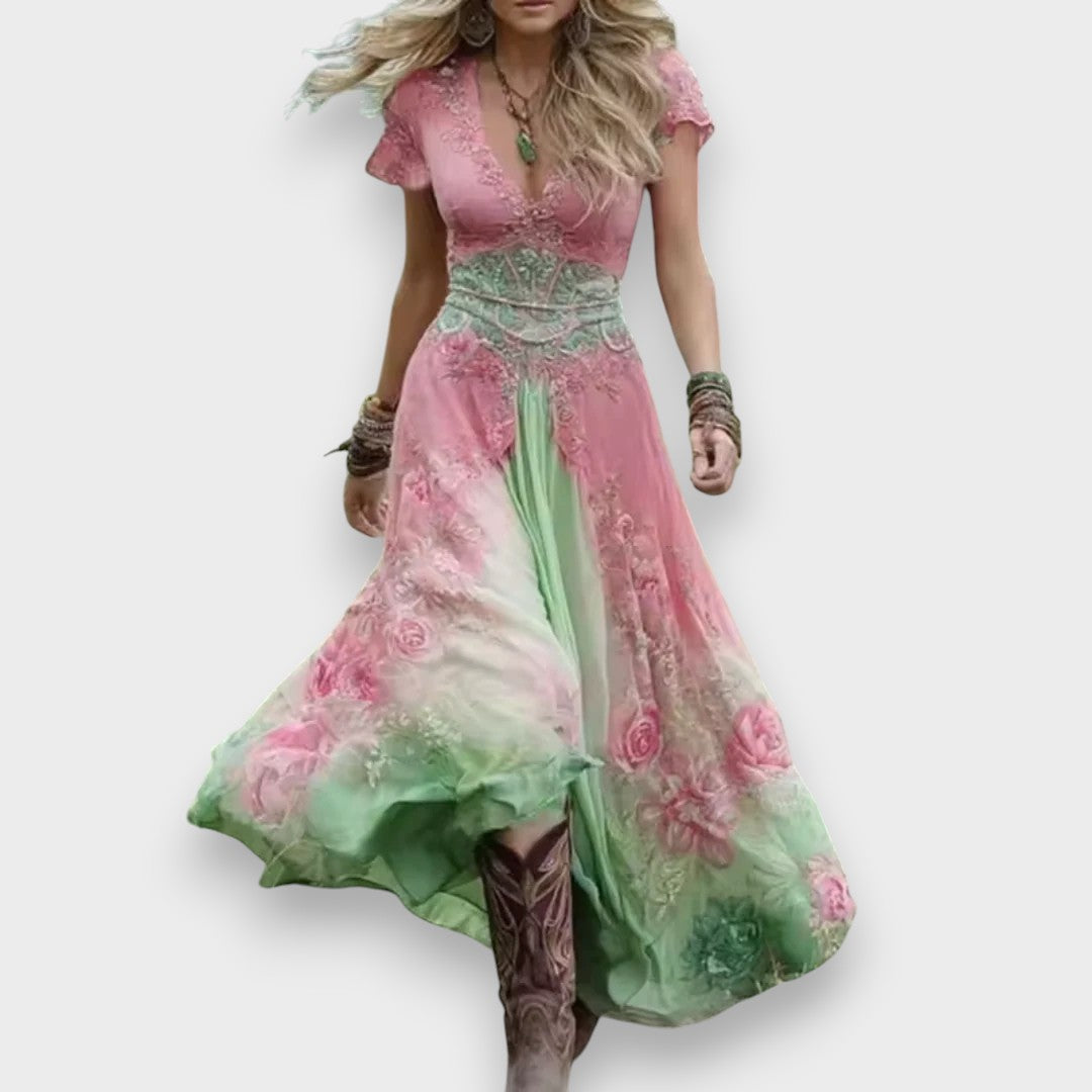 Aykız | Özel ve zarif çiçekli elbise