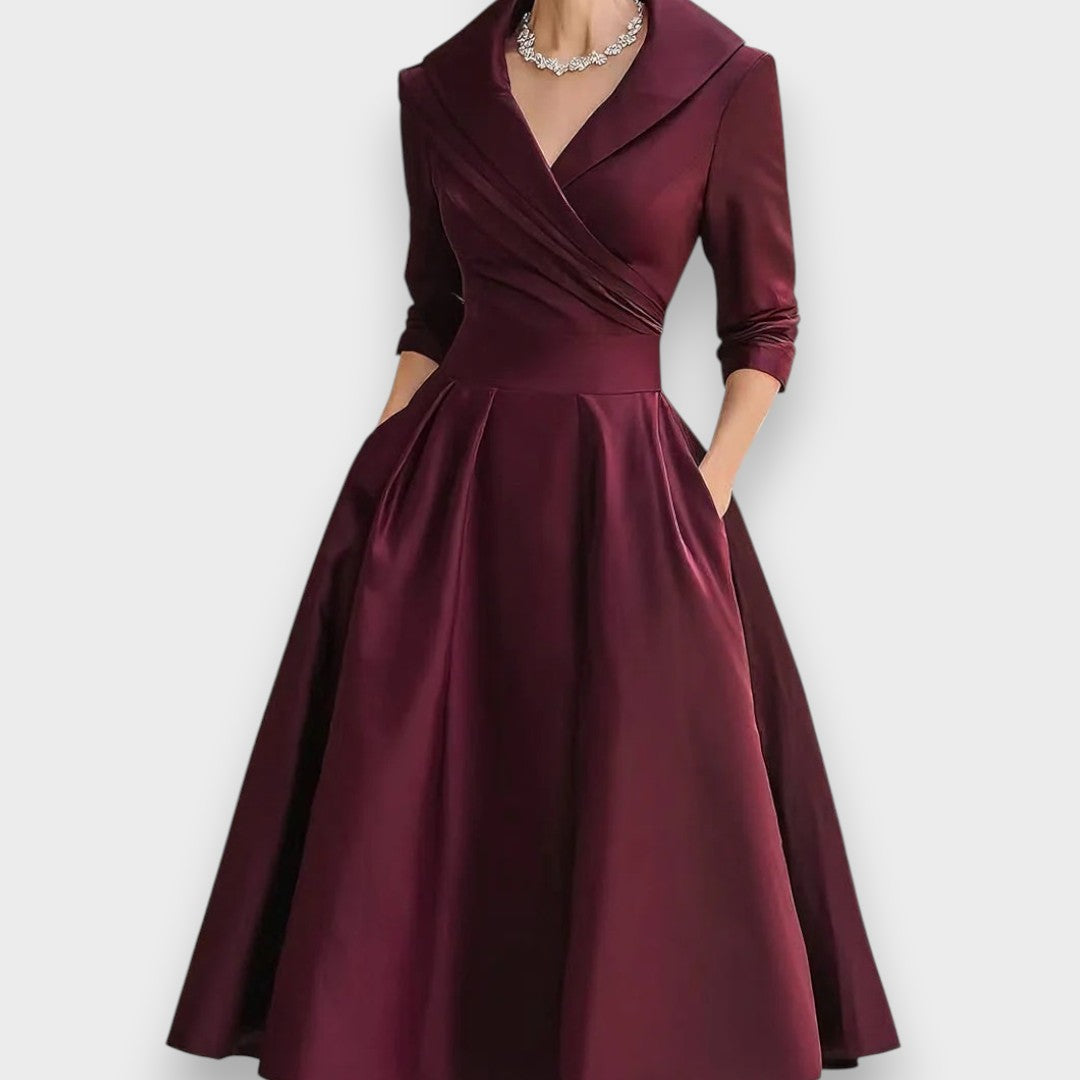 Berila | Saten Midi Elbise