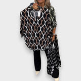 Zehra | Grafik Desenli Bluz