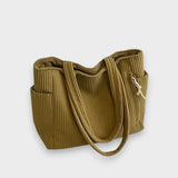 Selma | Kordon Detaylı Ribanalı Tote Çanta