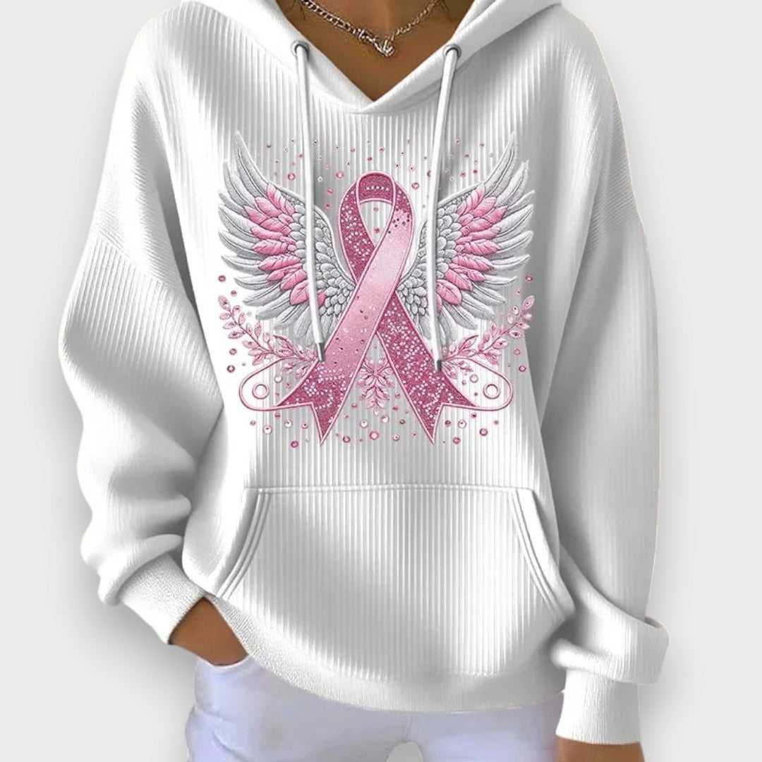 Adalet | Meme kanseri kurdelesiyle süveter