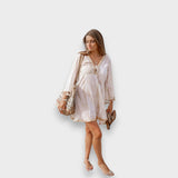 Asude Nur | Batik Desenli Kısa Elbise