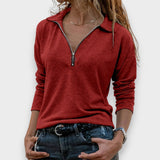 Feride | Fermuar Detaylı Bluz