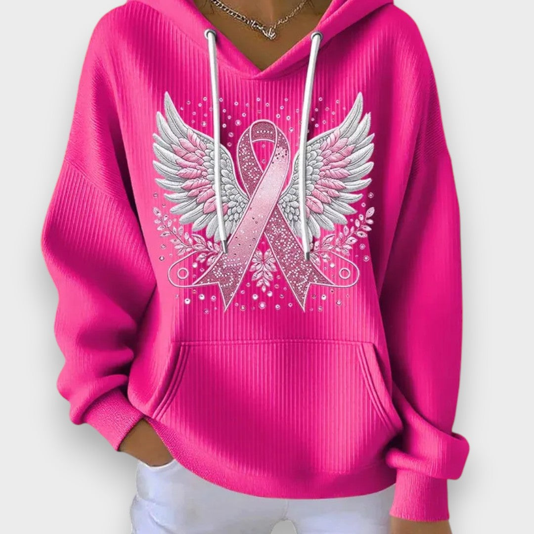 Adalet | Meme kanseri kurdelesiyle süveter