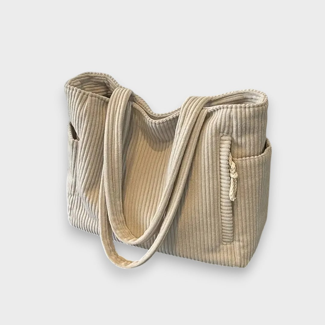 Selma | Kordon Detaylı Ribanalı Tote Çanta