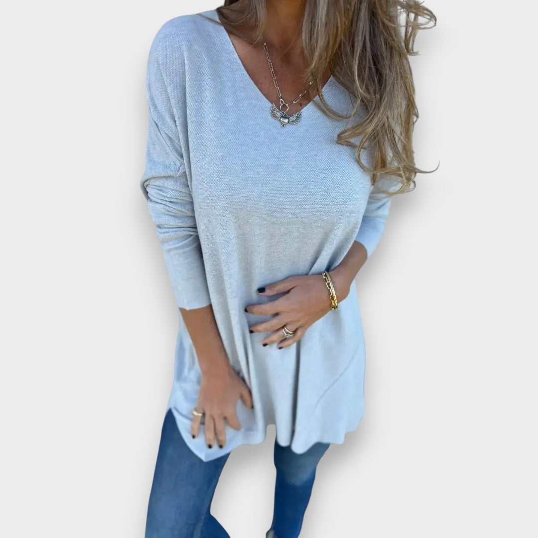Pakize™ | Rahat V-Yaka Triko Tunik