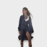 Asmin | Midi Saten Elbise