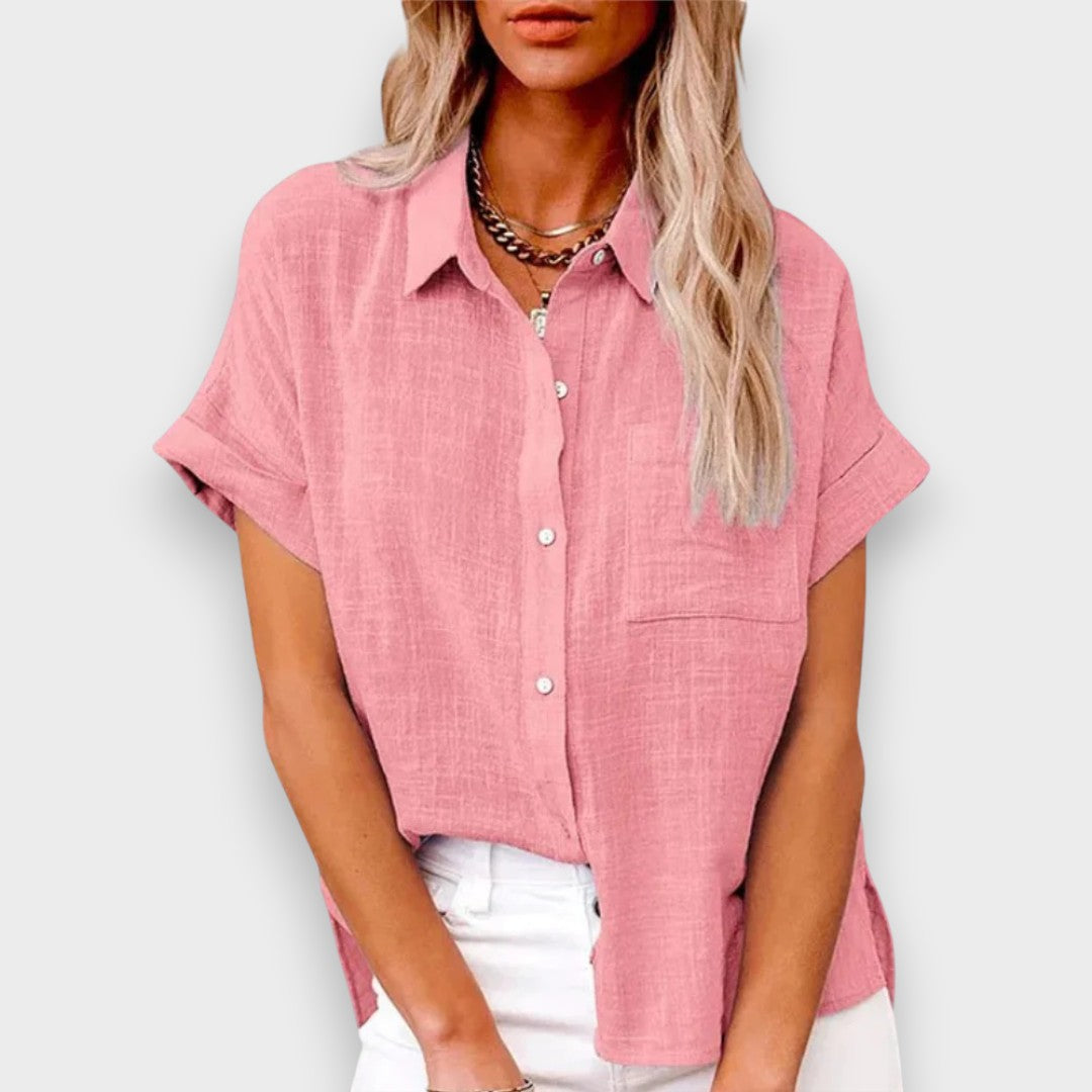 Berrak | Hafif pamuk-keten bluz – rahat ve şık