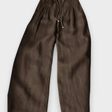 Azra | Pamuk ve keten karışımlı bol paça pantolon