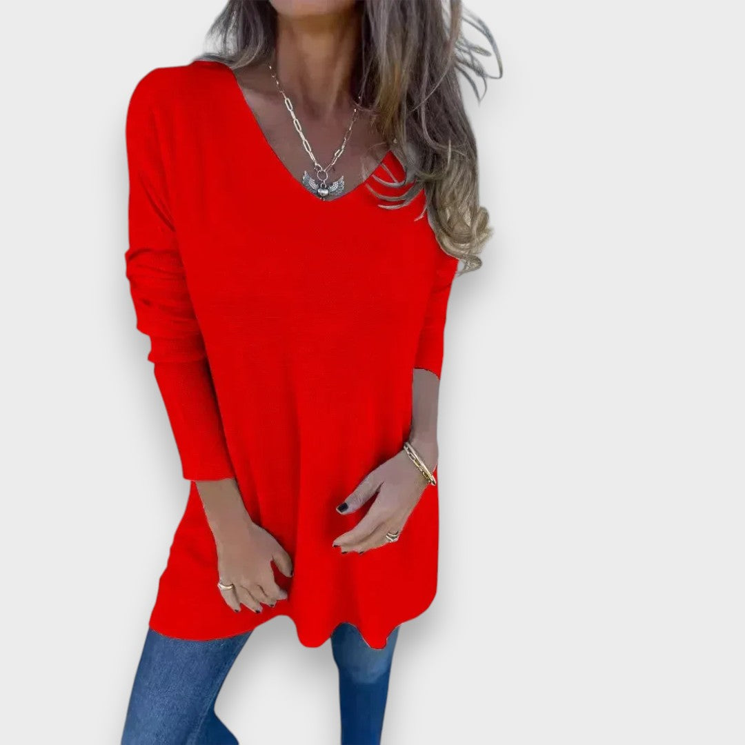 Pakize™ | Rahat V-Yaka Triko Tunik