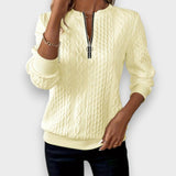 Aydanur | Kadın fermuarlı örgü kazak