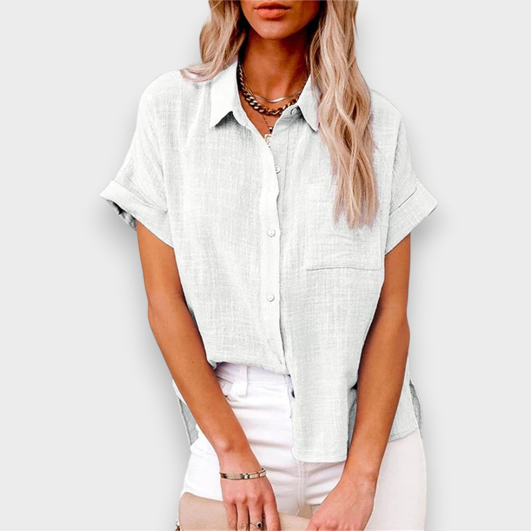 Berrak | Hafif pamuk-keten bluz – rahat ve şık