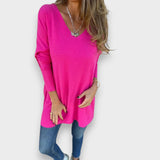 Pakize™ | Rahat V-Yaka Triko Tunik