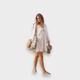 Asude Nur | Batik Desenli Kısa Elbise