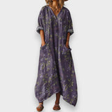 Gülsen | V Yaka Cepli Kadın Elbise