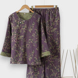 Gülyüz | Vintage Pamuklu Pijama, 3/4 Kollu