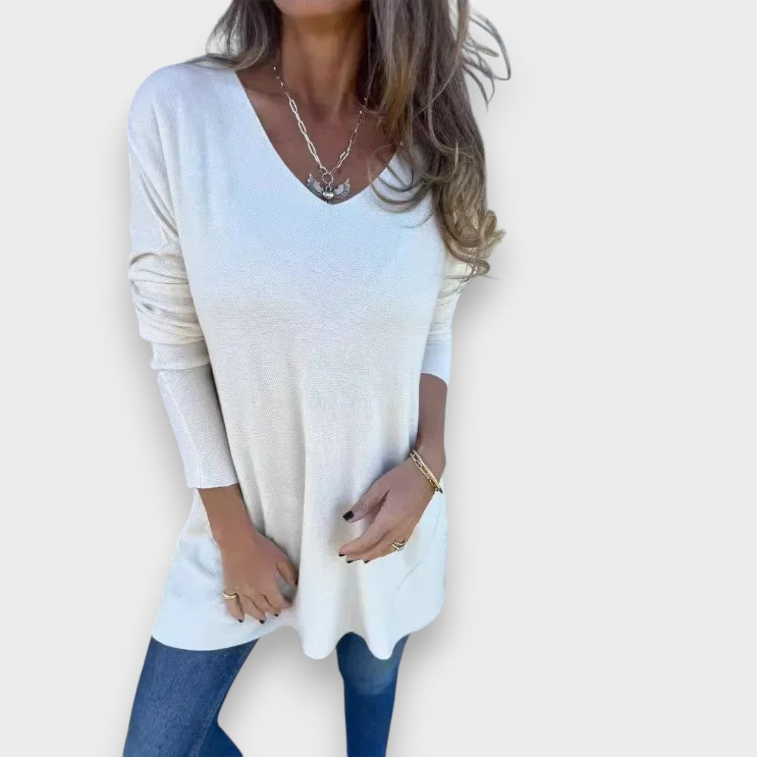 Pakize™ | Rahat V-Yaka Triko Tunik